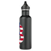 Bouteille D'eau American Flag Bitcoin BTC Crypto Mens Saying (Droite)