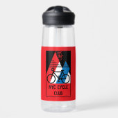 Bouteille D'eau Amérique cycliste (Avant)
