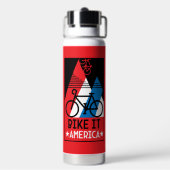 Bouteille D'eau Amérique cycliste (Arrière)