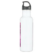 Bouteille D'eau Améthyste Violet Et Agate Abstrait Or (Dos)