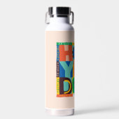 Bouteille D'eau AMIS™ | Comment faire' - Graphisme dynamique (Avant)