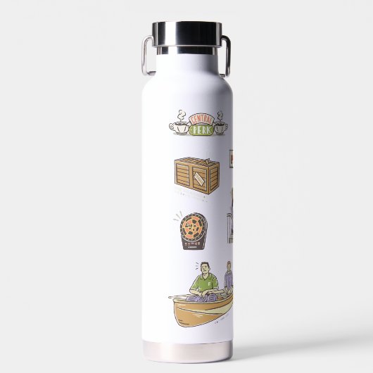 Bouteille D'eau AMIS™ | Icônes de dessin (Avant)