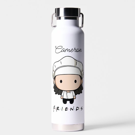 Bouteille D'eau AMIS™ | Monica Chibi | Ajouter Votre Nom (Avant)