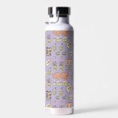 Bouteille D'eau AMIS™ | Motif d'icône violet (Plage)