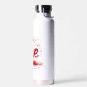 Bouteille D'eau Amour Tissé Avec Des Fils Rouges (Gauche)