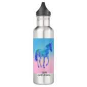 Bouteille D'eau amoureux de cheval cadeau WATER BOTTLE (Gauche)