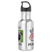 Bouteille D'eau Amoureux de Pug Chiens (Dos)