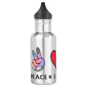 Bouteille D'eau Amoureux de Pug Chiens (Gauche)