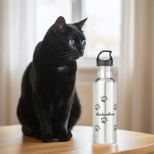Bouteille d'eau Amoureux des chats personnalisée E