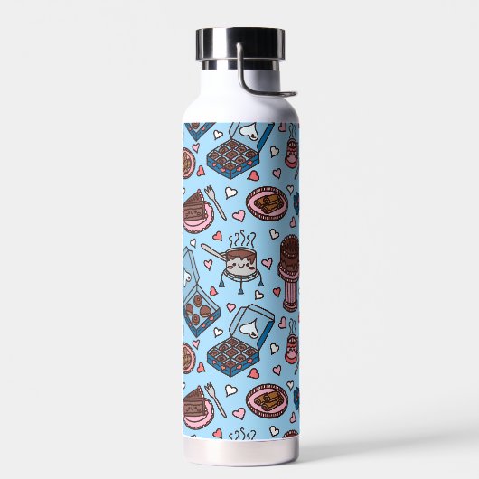 Bouteille D'eau Amoureux du chocolat mignon (Gauche)