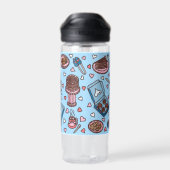 Bouteille D'eau Amoureux du chocolat mignon (Arrière)