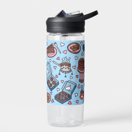 Bouteille D'eau Amoureux du chocolat mignon (Gauche)