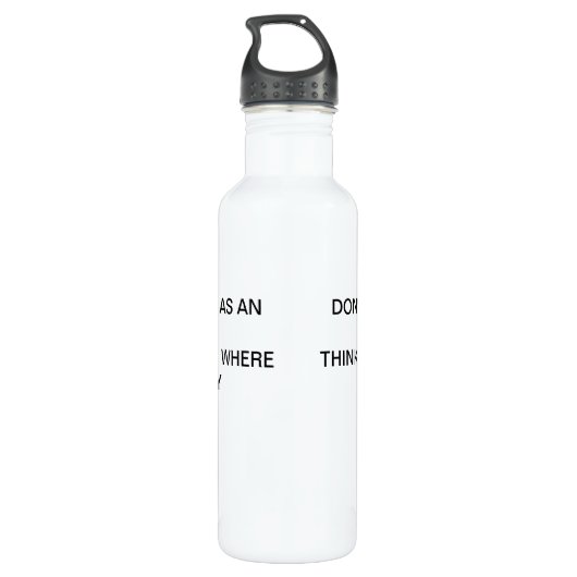 Bouteille D'eau Amusant (Dos)