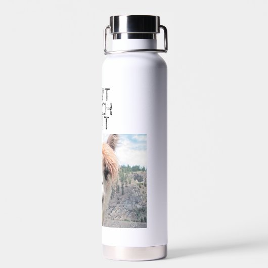 Bouteille D'eau Amusant Alpaca Llama Ne touche pas I Spit Liquor (Arrière)