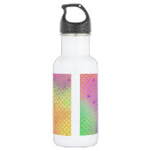 Bouteille D'eau Amusant coloré Ombre Pastel Mermaid Motif (Dos)