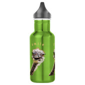 Bouteille d'eau amusante avec autruche joyeuse - S (Gauche)