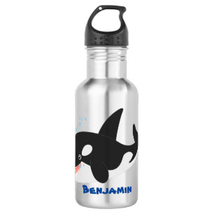 Bouteille D'eau Amusante baleine orque mignonne dessin animé