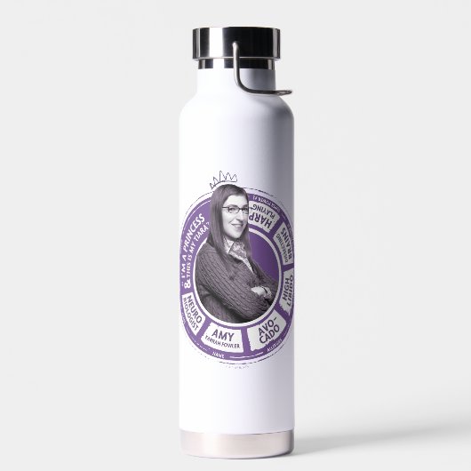 Bouteille D'eau Amy Farrah Fowler - Graphique d'informations (Gauche)