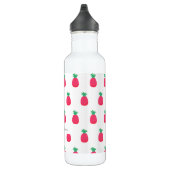 Bouteille D'eau Ananas rose blanc Motif chic (Droite)