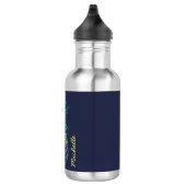 Bouteille D'eau Ananas Tropical Coloré Personnalisé (Droite)