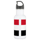 Bouteille D'eau Ancien drapeau de Syrie (Dos)