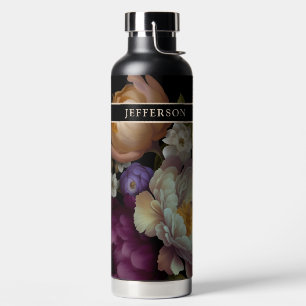 Bouteille D'eau Ancien Masters Floral Look avec nom