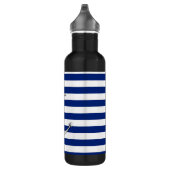 Bouteille D'eau Ancre mince Chrome sur les rayures nautiques (Droite)