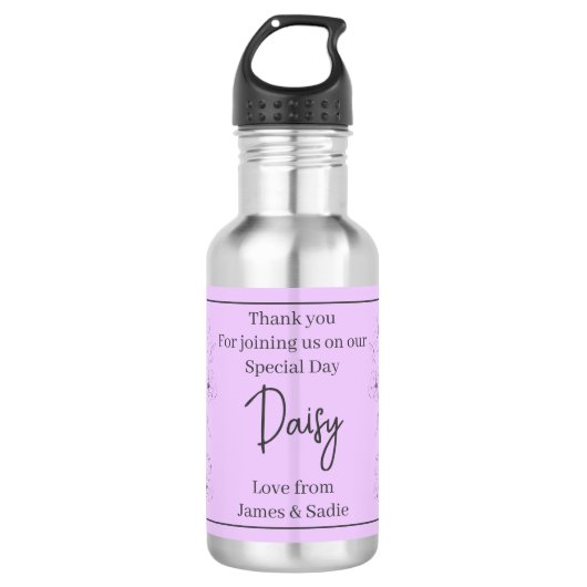 Bouteille D'eau Anéone sur Lilac clair (Devant)