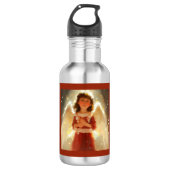 Bouteille D'eau Ange de Noël 4 (Devant)