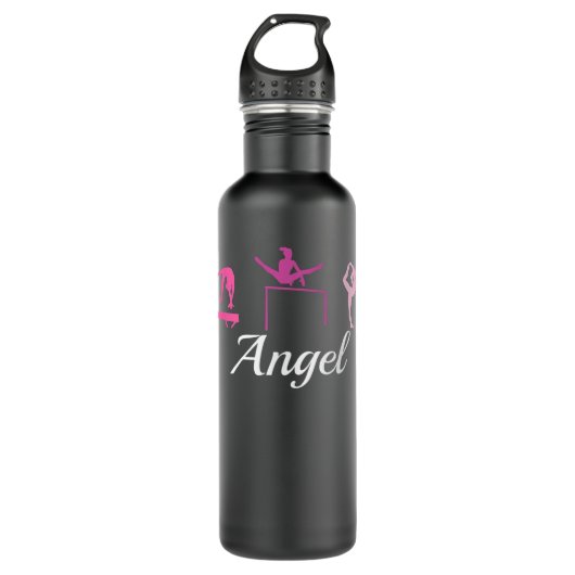 Bouteille D'eau Angel Nom Cadeau Gymnastique personnalisée T-Shirt (Devant)
