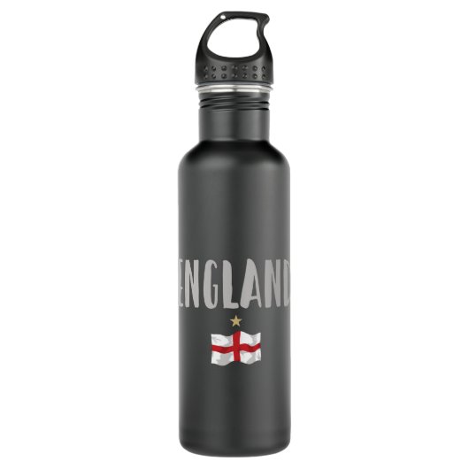 Bouteille D'eau Angleterre Fan Shirt Anglais Drapeau (Devant)