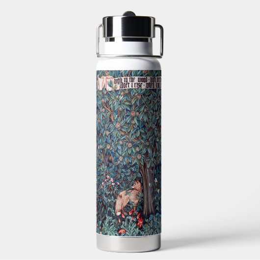 Bouteille D'eau Animaux dans la forêt, William Morris (Arrière)