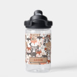 Bouteille D'eau Animaux des bois Enfants personnalisés<br><div class="desc">Animaux de bois Bouteille d'eau personnalisée pour enfants. S'il vous plaît ajuster le rectangle pour mieux encadrer le nom.</div>