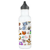 Bouteille D'eau Animaux heureux (Droite)