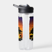 Bouteille D'eau Animaux sauvages sur le coucher de soleil de la sa (Droite)