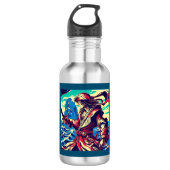 Bouteille D'eau Anime de pirate d'Imaginaire - Coupe de bois 2 (Devant)