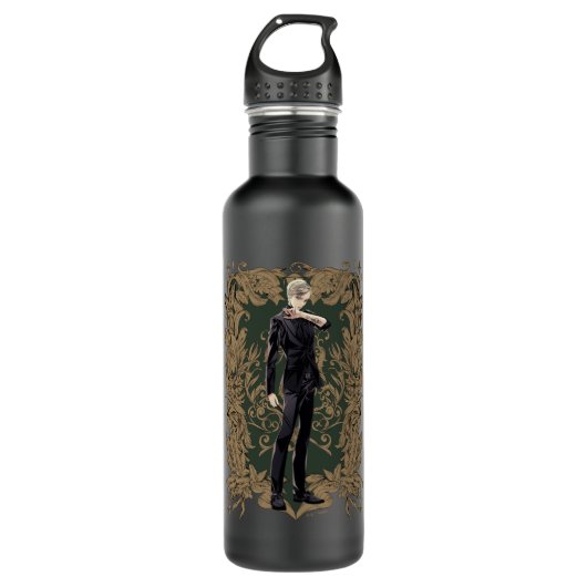 Bouteille D'eau Anime Draco Malfoy Cadre Ornate (Devant)