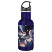 Bouteille D'eau Anime Girl et son dragon Mystique (Devant)