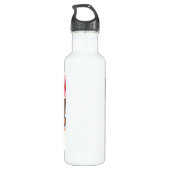 Bouteille D'eau Anime Girl tenant un papillon (Dos)