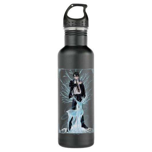 Bouteille D'eau Anime HARRY POTTER™ Patronus stagier (Devant)