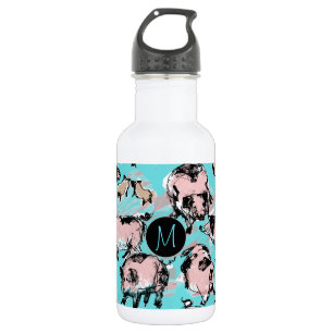 Bouteille D'eau Année chinoise du porc 2019 Monogramme original Ea