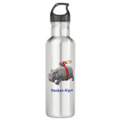 Bouteille D'eau Anniversaire de Rocket Hippo (Devant)