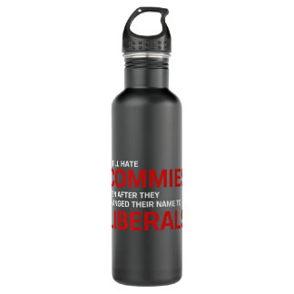 Bouteille D'eau Anti-socialiste communiste Pro Amérique Patriotiqu