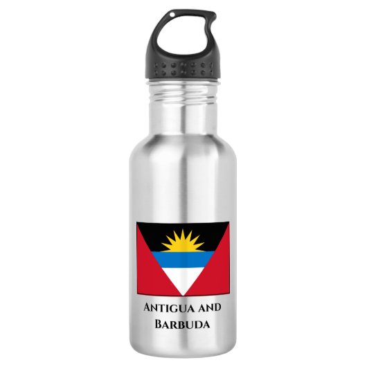 Bouteille D'eau Antigua et Barbuda Flag (Devant)