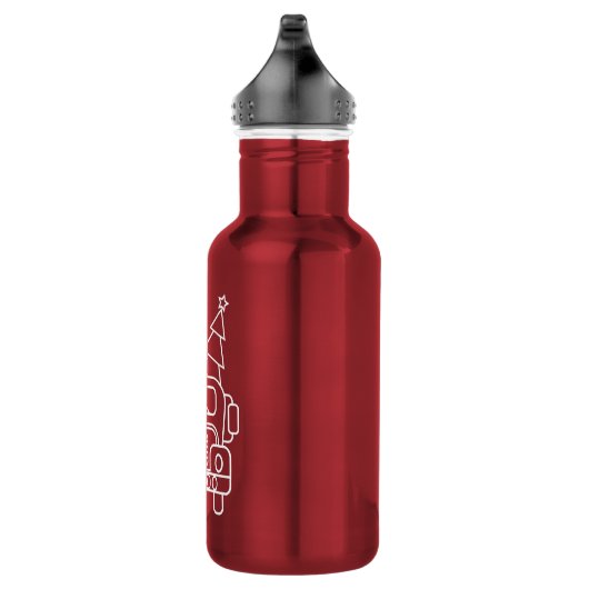 Bouteille D'eau Aperçu camion de Noël Père Noël voiture vue avant (Droite)