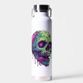 Bouteille D'eau Apocalypse du crâne de zombie (Avant)