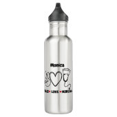 Bouteille D'eau Appréciation de l'amour pour la paix (Droite)