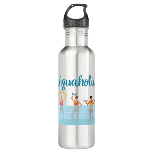 Bouteille D'eau Aquaholic Water Aaérobic Femmes (Devant)