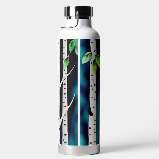 Bouteille D'eau Aquarelle Aspen Trees (Droite)