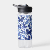 Bouteille D'eau Aquarelle bleu papillon (Droite)